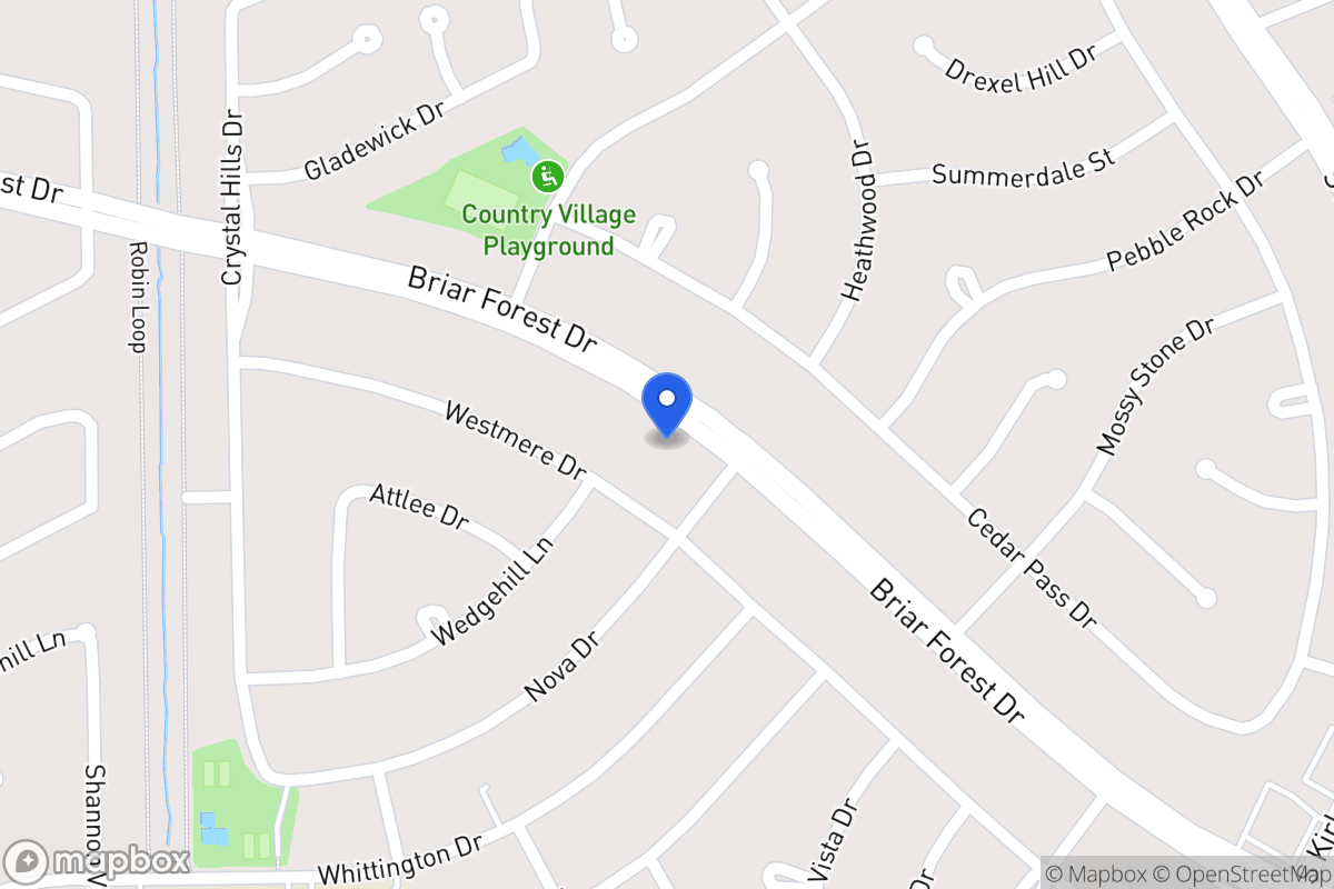 Map of 12011 Briar Forest Dr, Houston