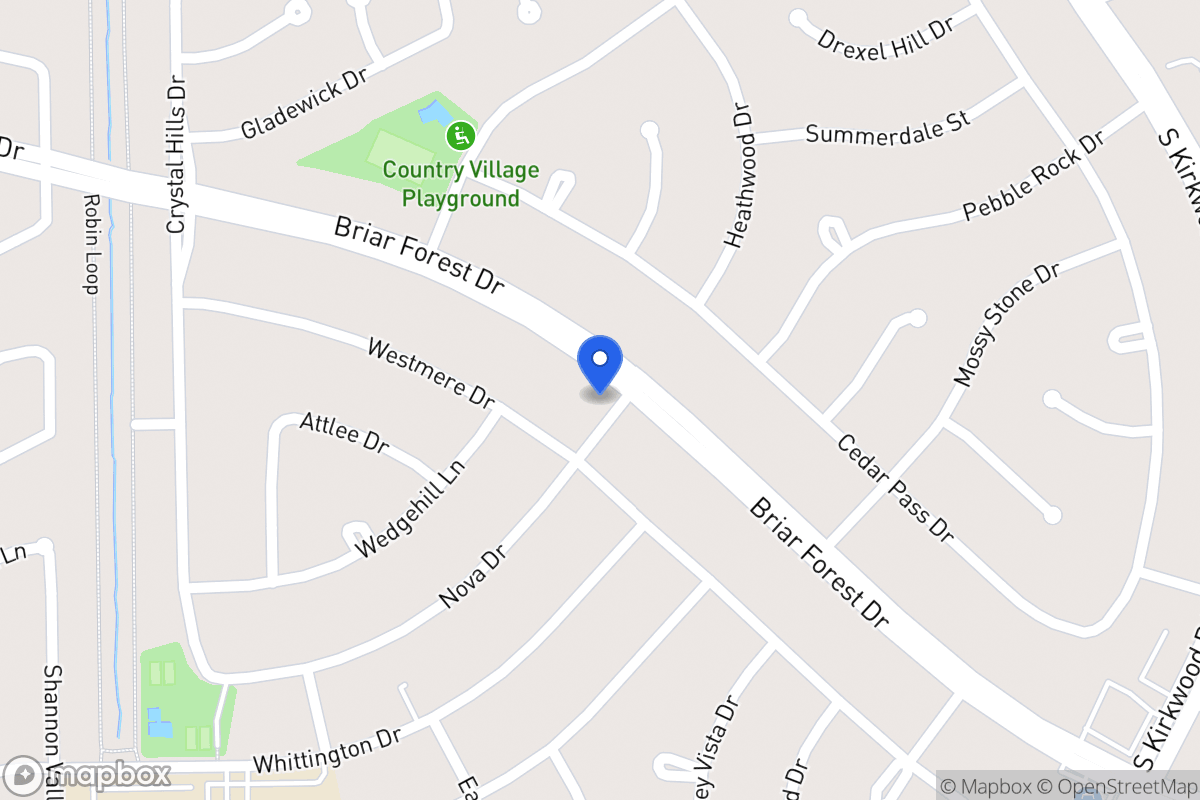 Map of 12003 Briar Forest Dr, Houston
