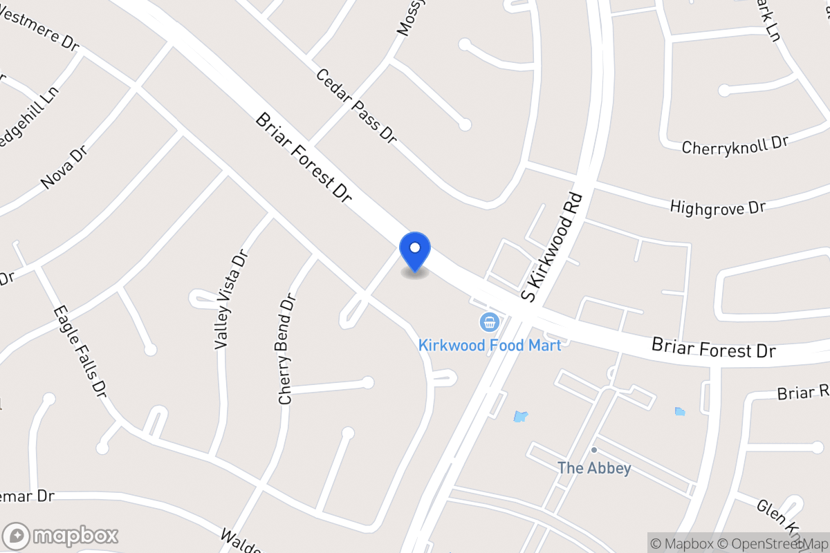 Map of 11835 Briar Forest Dr, Houston