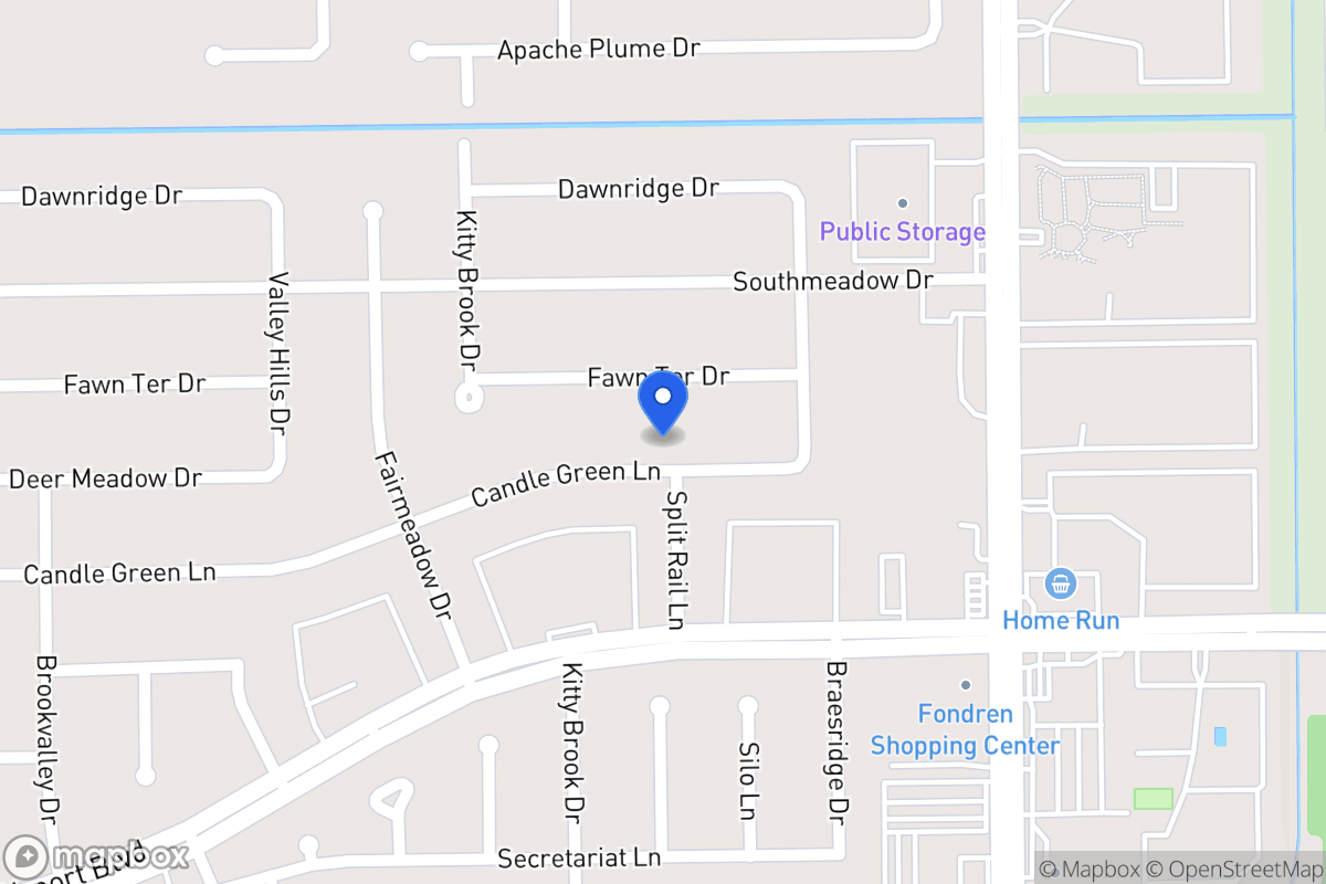 Map of 7634 Candlegreen Ln, Houston