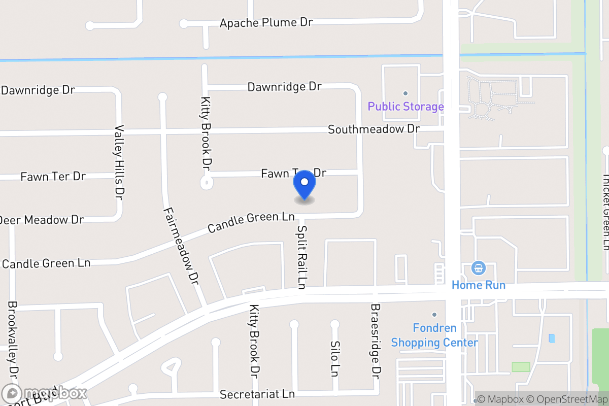 Map of 7630 Candlegreen Ln, Houston