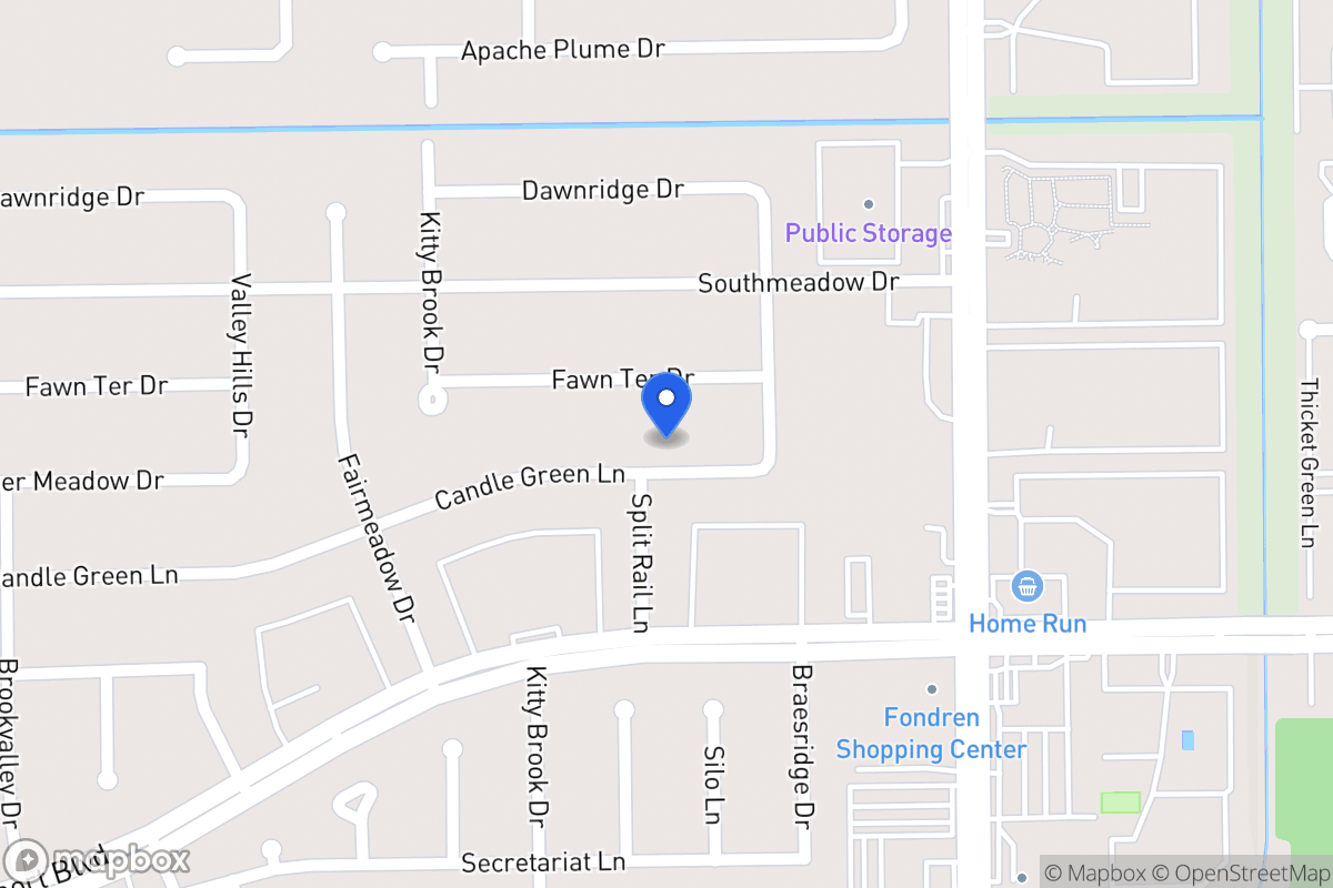 Map of 7626 Candlegreen Ln, Houston