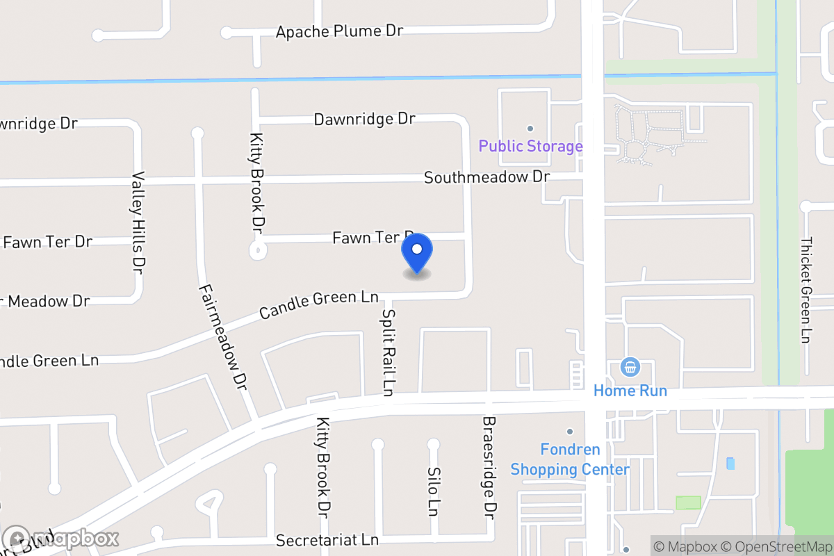 Map of 7622 Candlegreen Ln, Houston
