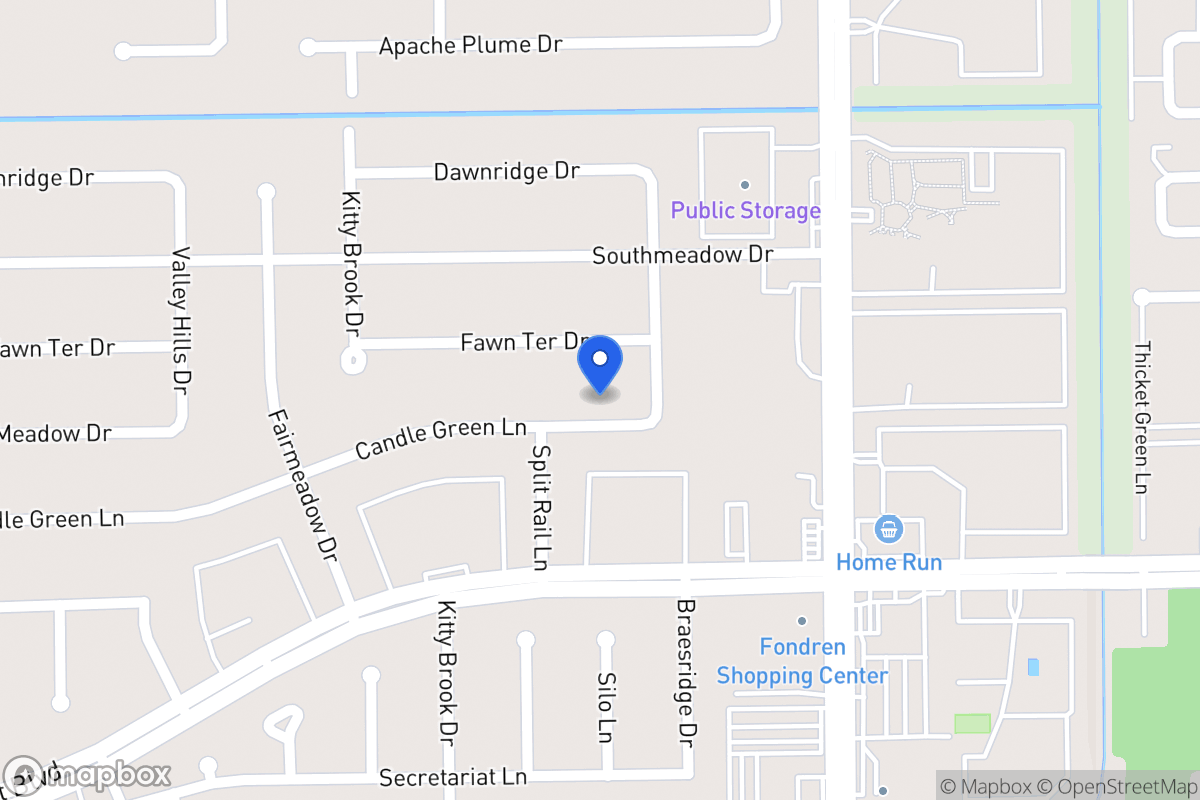 Map of 7618 Candlegreen Ln, Houston
