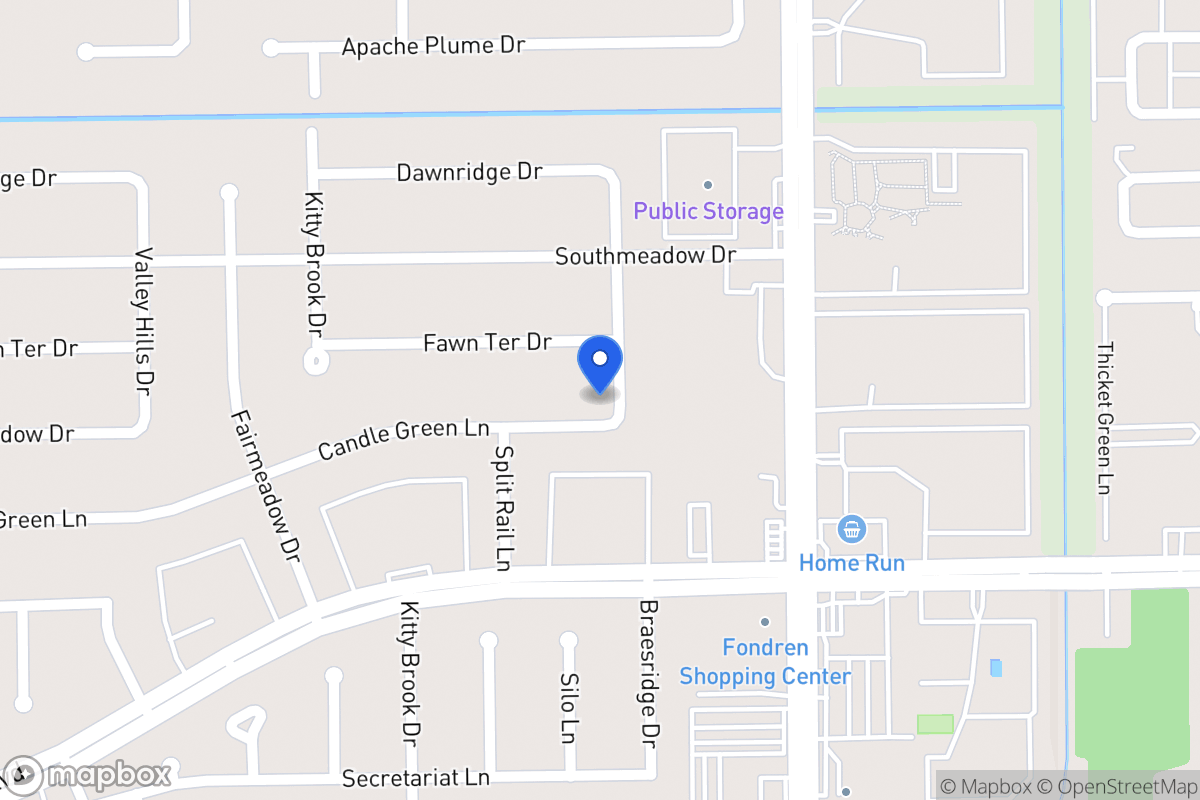 Map of 7610 Candlegreen Ln, Houston
