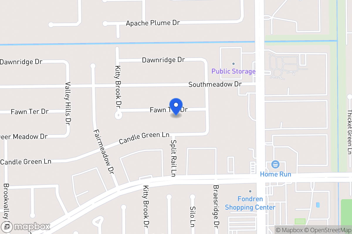 Map of 7623 Fawn Terrace Dr, Houston