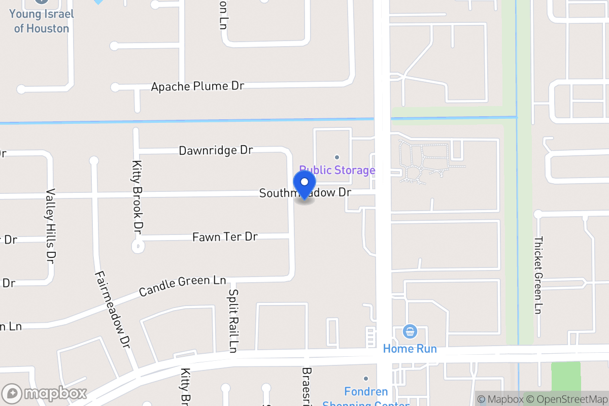Map of 12103 Braesridge Dr, Houston