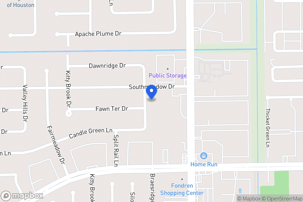 Map of 12111 Braesridge Dr, Houston