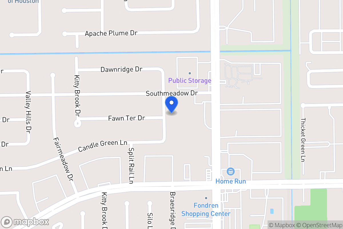 Map of 12115 Braesridge Dr, Houston