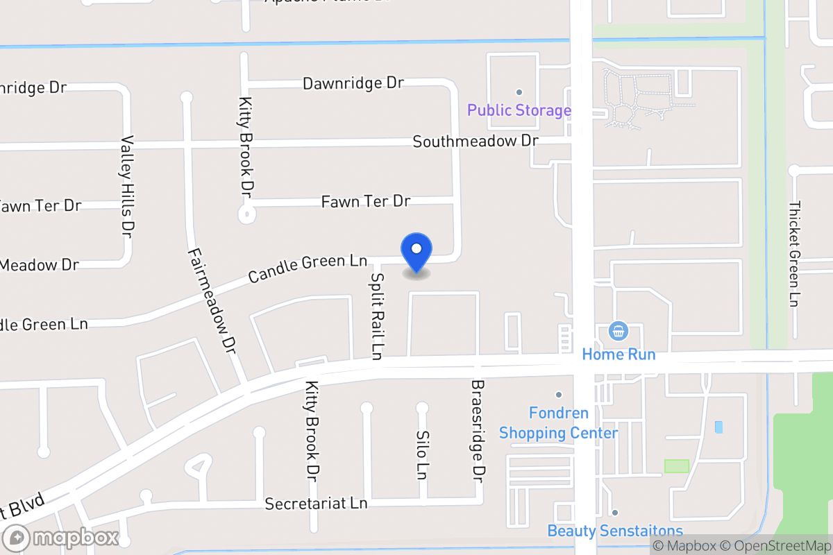 Map of 7619 Candlegreen Ln, Houston