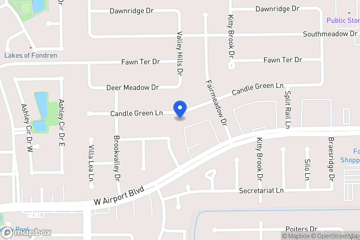 Map of 7903 Candlegreen Ln, Houston