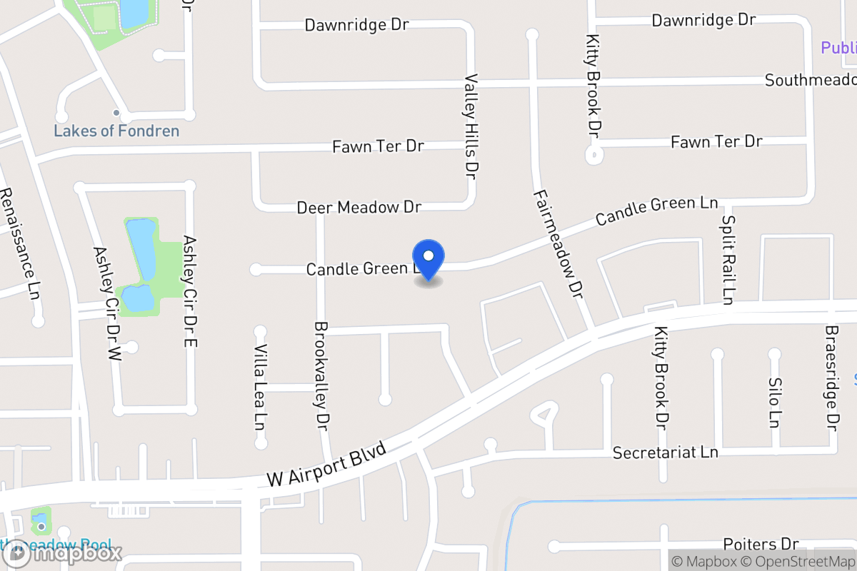 Map of 7915 Candlegreen Ln, Houston