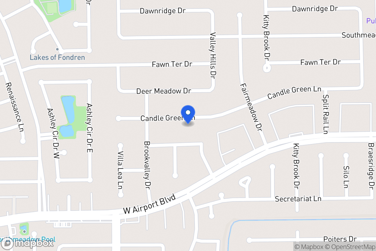 Map of 7919 Candlegreen Ln, Houston