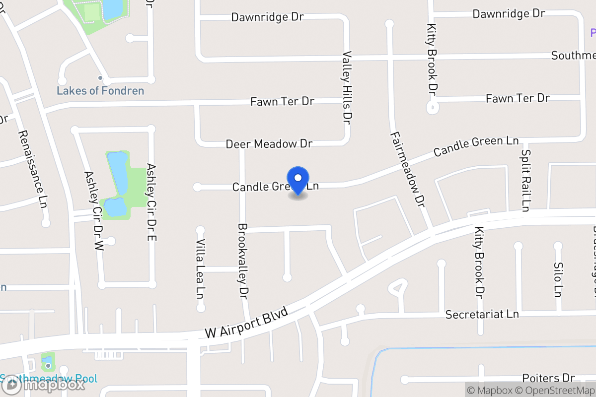 Map of 7923 Candlegreen Ln, Houston