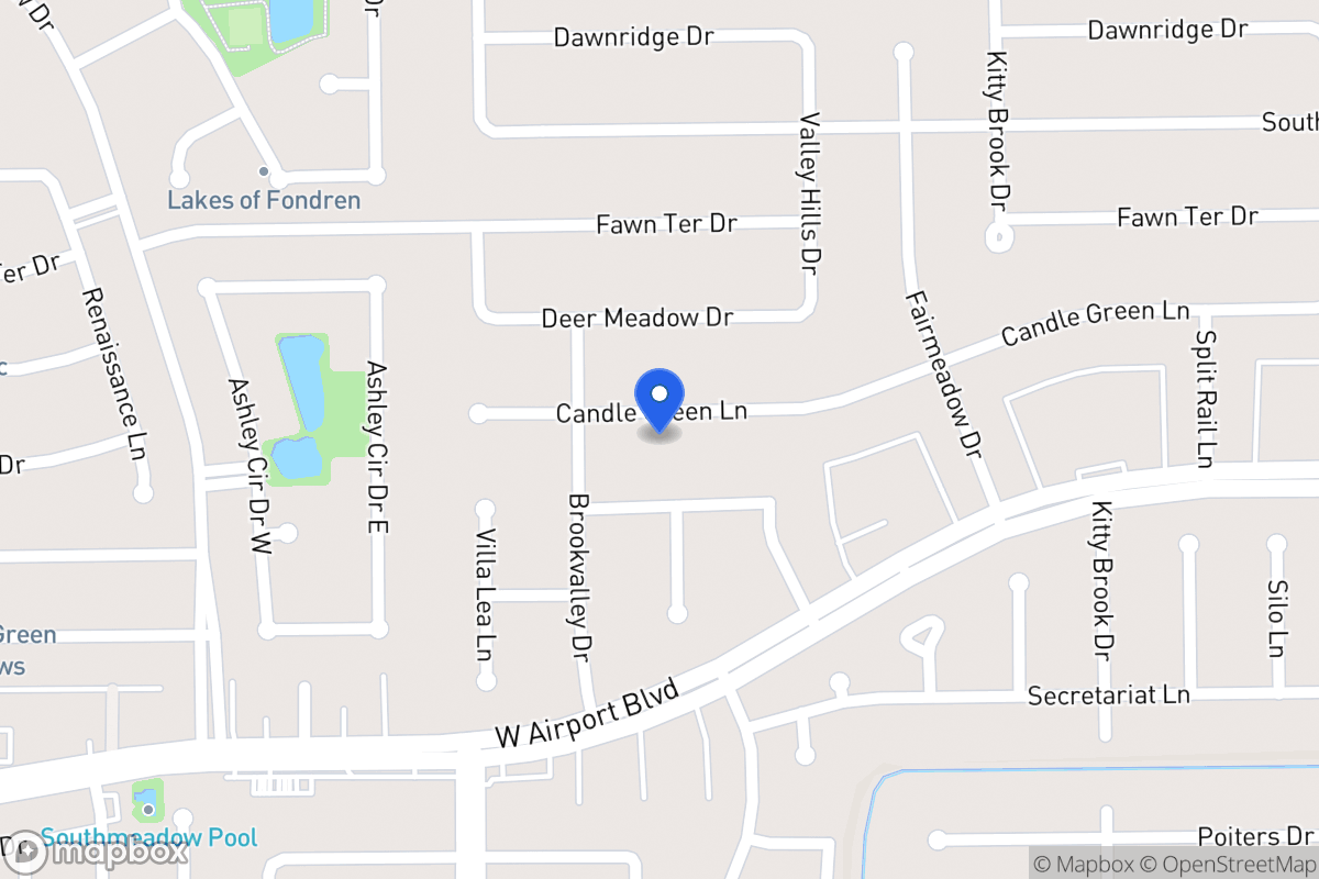 Map of 7931 Candlegreen Ln, Houston