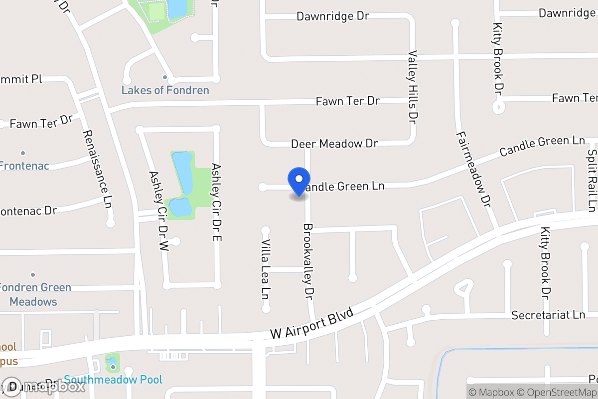 Map of 7951 Candlegreen Ln, Houston