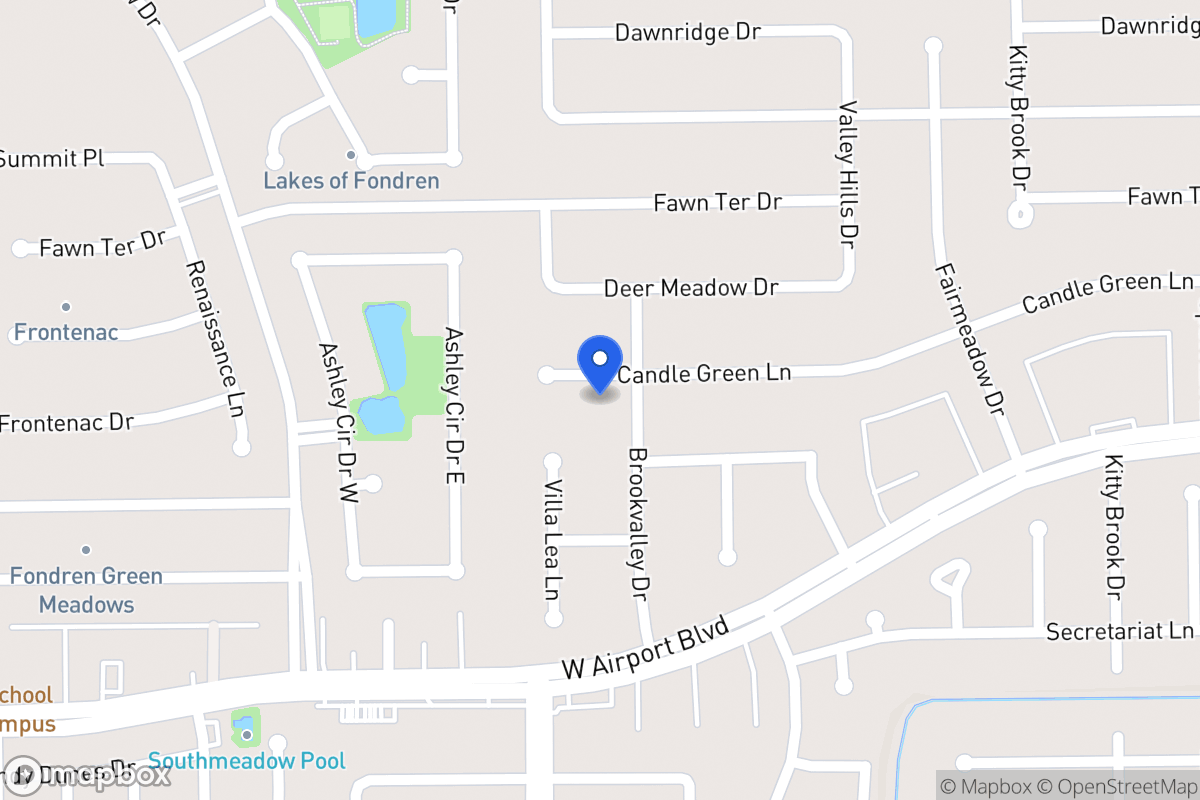 Map of 7955 Candlegreen Ln, Houston