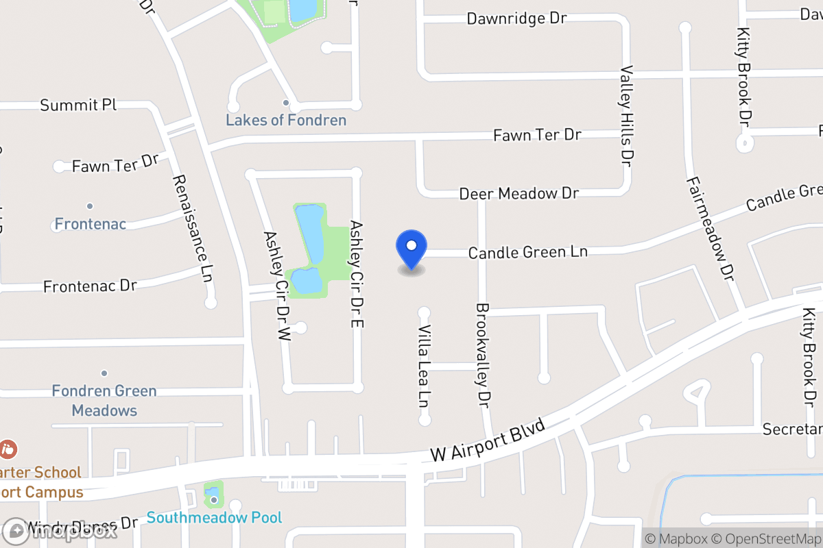 Map of 7967 Candlegreen Ln, Houston