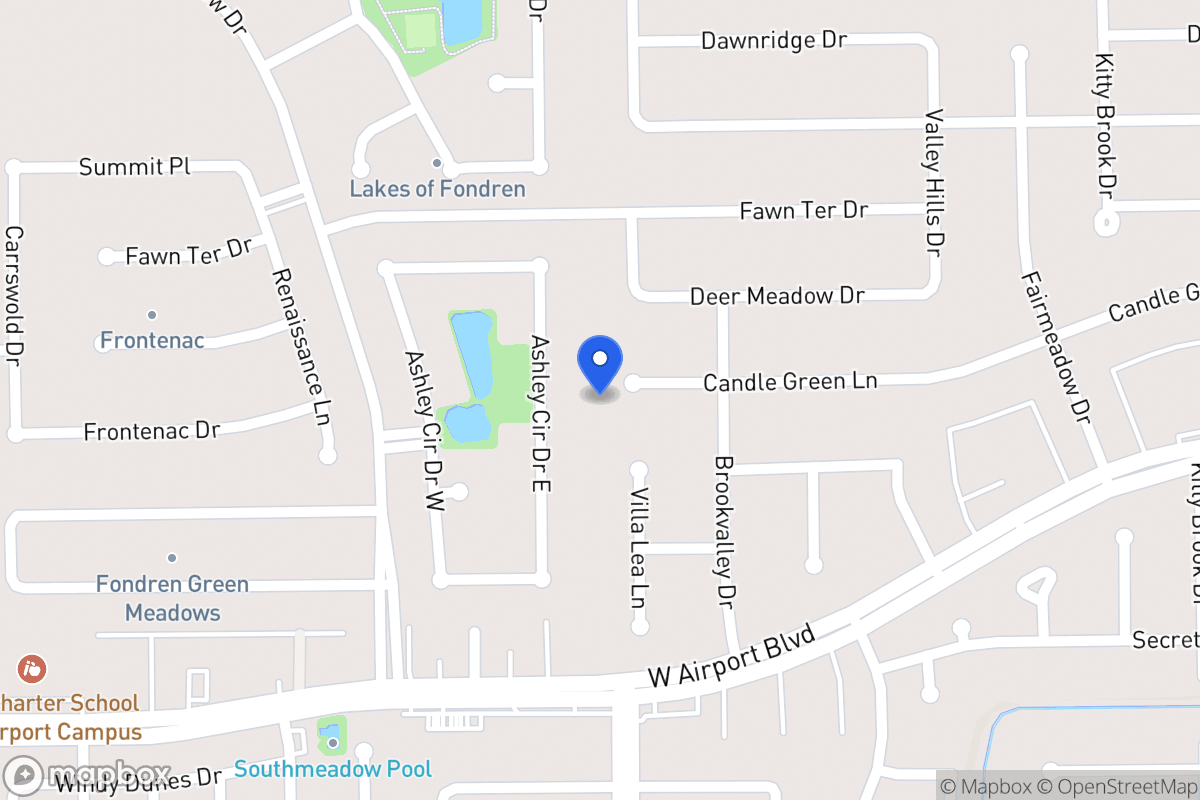 Map of 7971 Candlegreen Ln, Houston