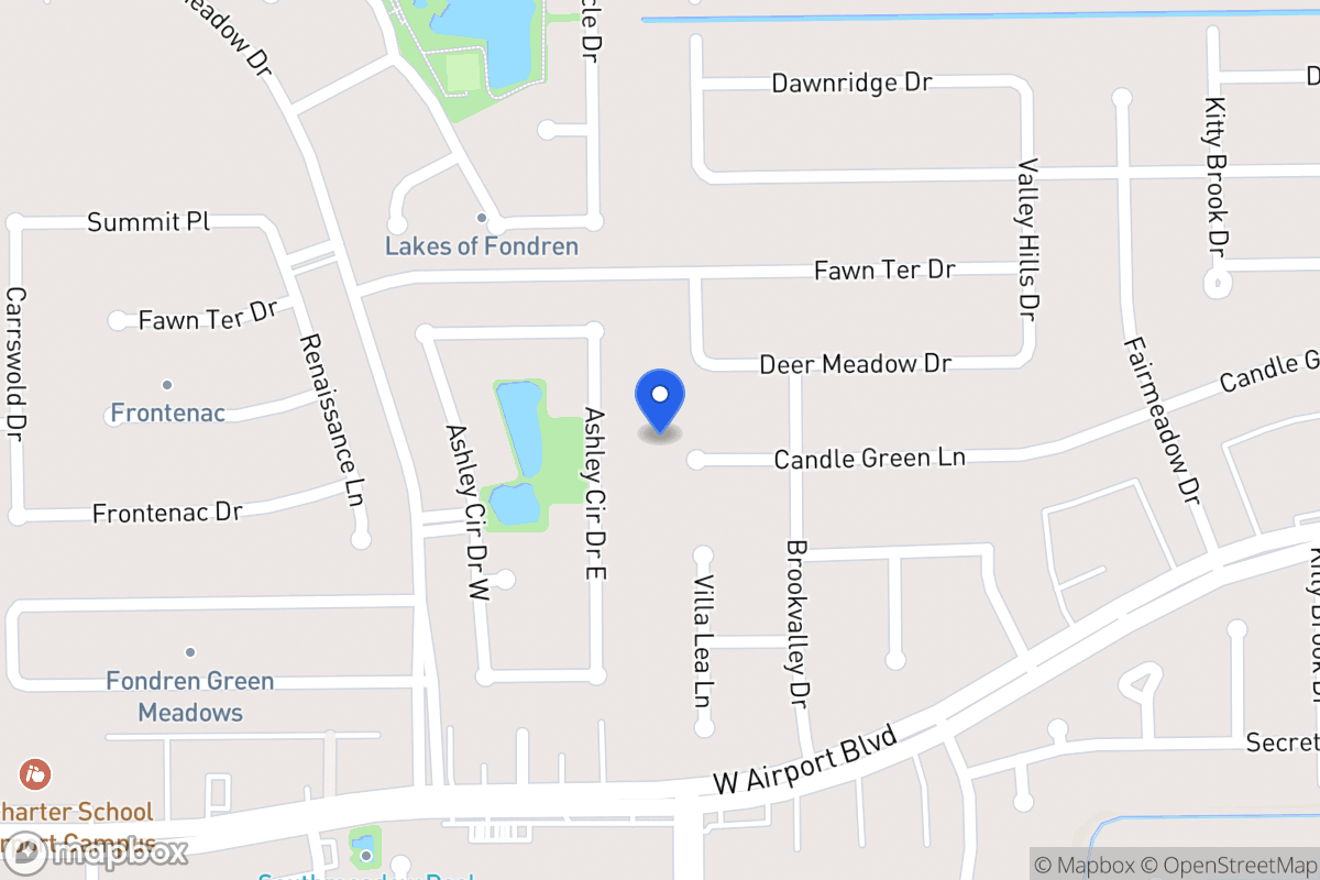 Map of 7970 Candlegreen Ln, Houston