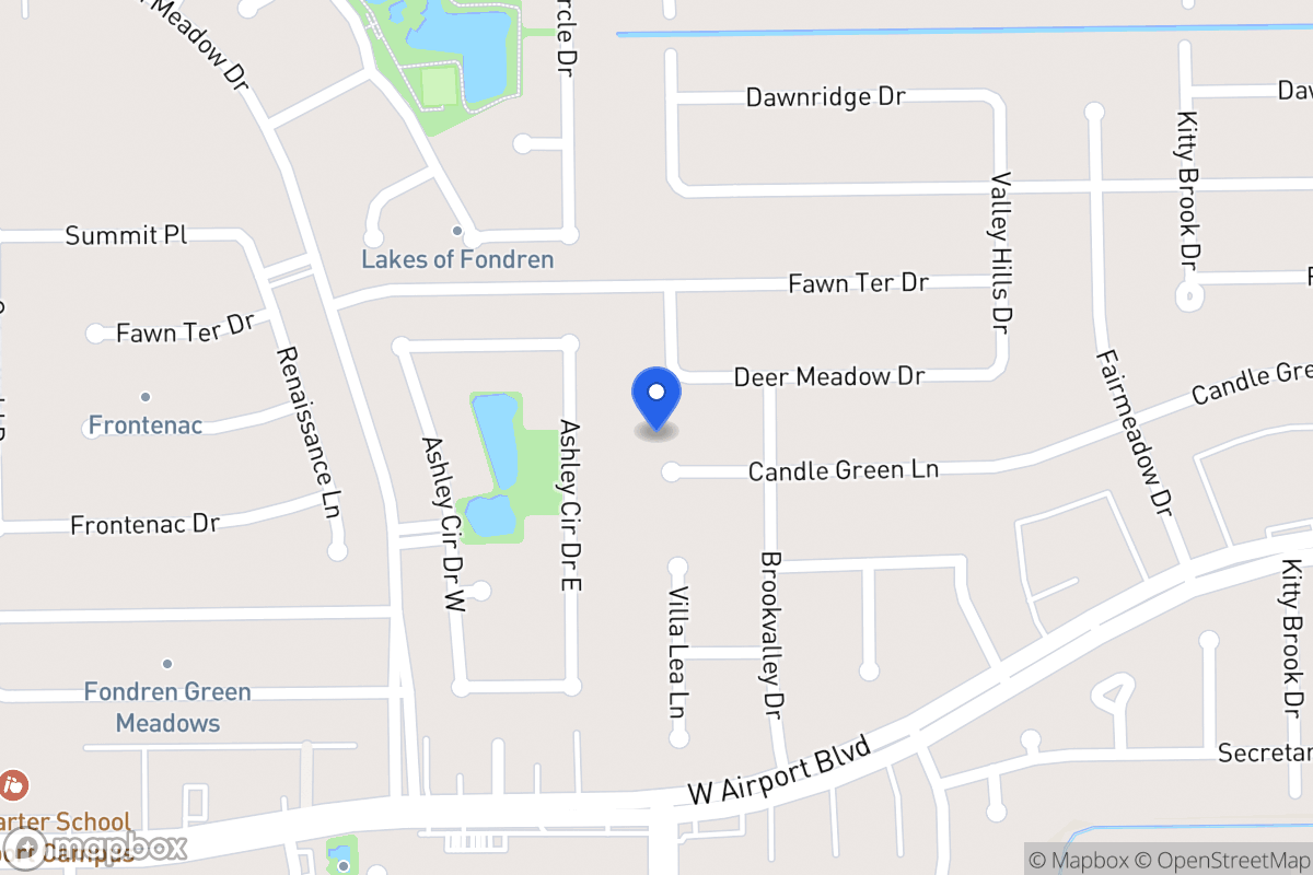 Map of 7966 Candlegreen Ln, Houston