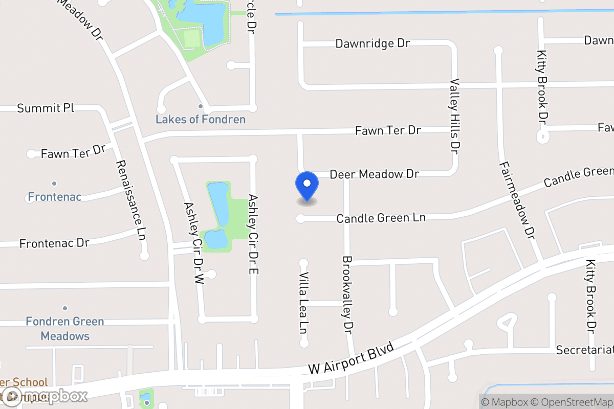 Map of 7962 Candlegreen Ln, Houston