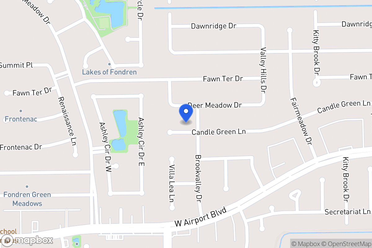 Map of 7954 Candlegreen Ln, Houston