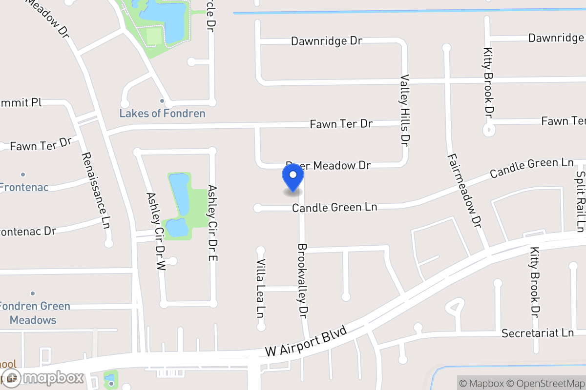 Map of 7950 Candlegreen Ln, Houston