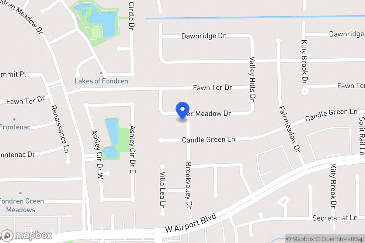 Map of 7955 Deer Meadow Dr, Houston