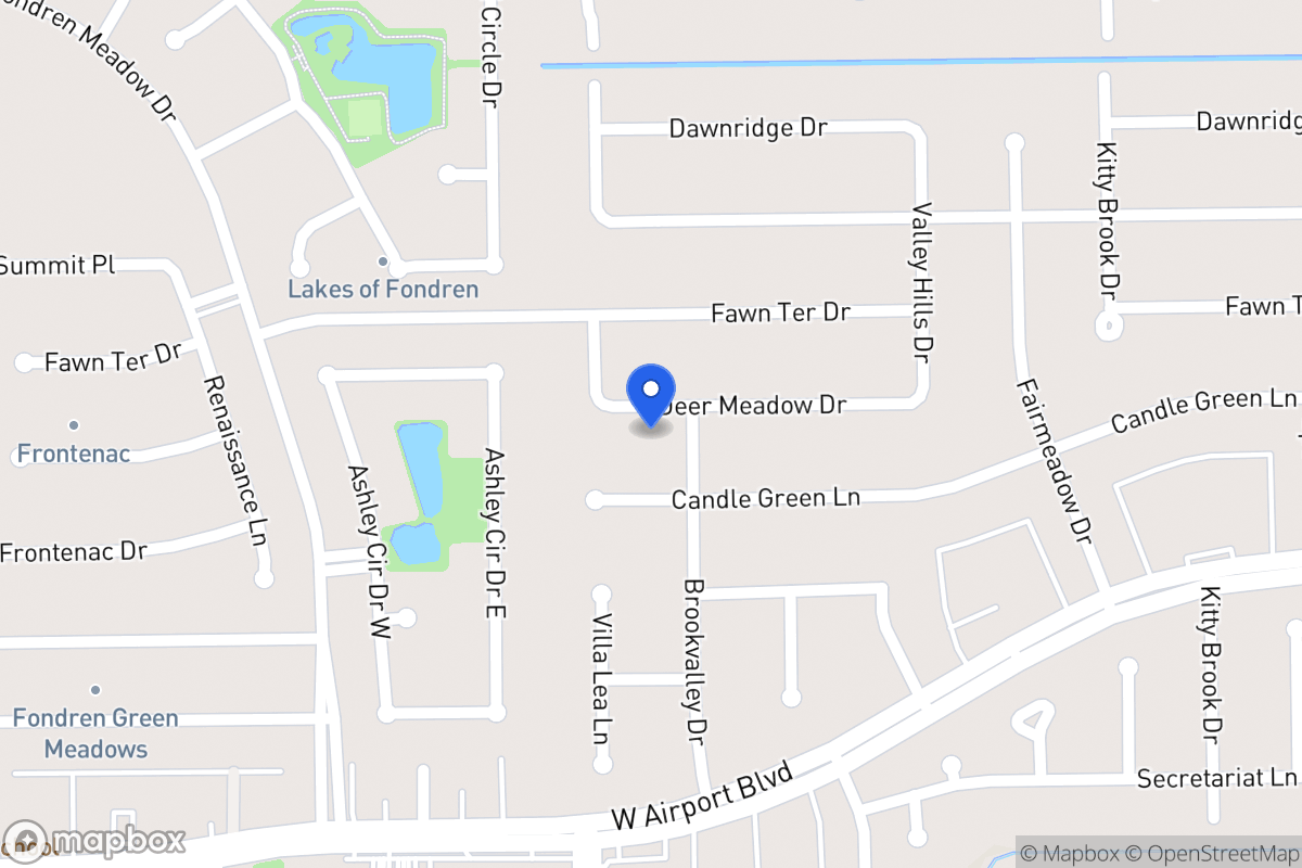 Map of 7959 Deer Meadow Dr, Houston