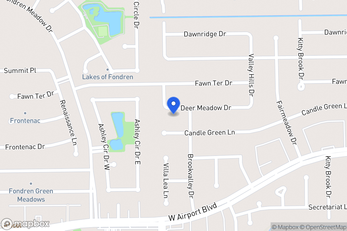 Map of 7963 Deer Meadow Dr, Houston