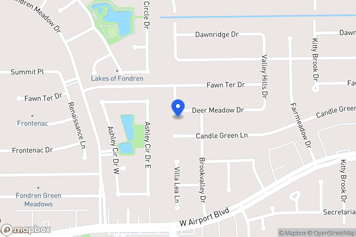 Map of 7967 Deer Meadow Dr, Houston