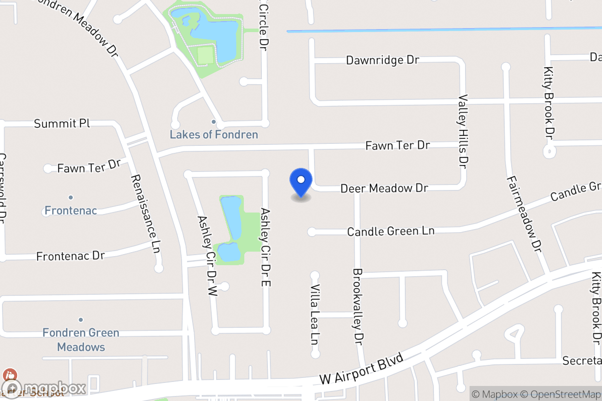 Map of 7971 Deer Meadow Dr, Houston