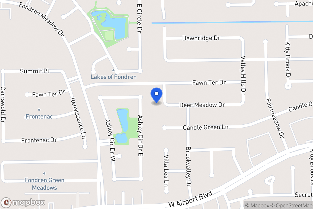 Map of 12114 Villa Lea Ln, Houston