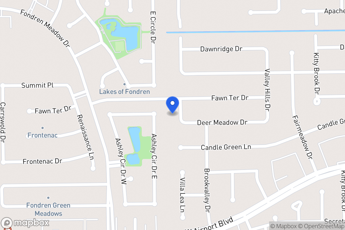 Map of 12110 Villa Lea Ln, Houston