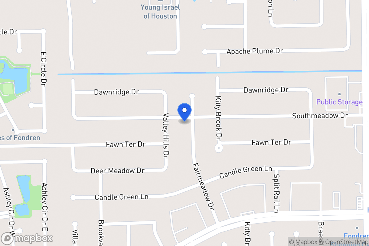 Map of 12102 Fairmeadow Dr, Houston