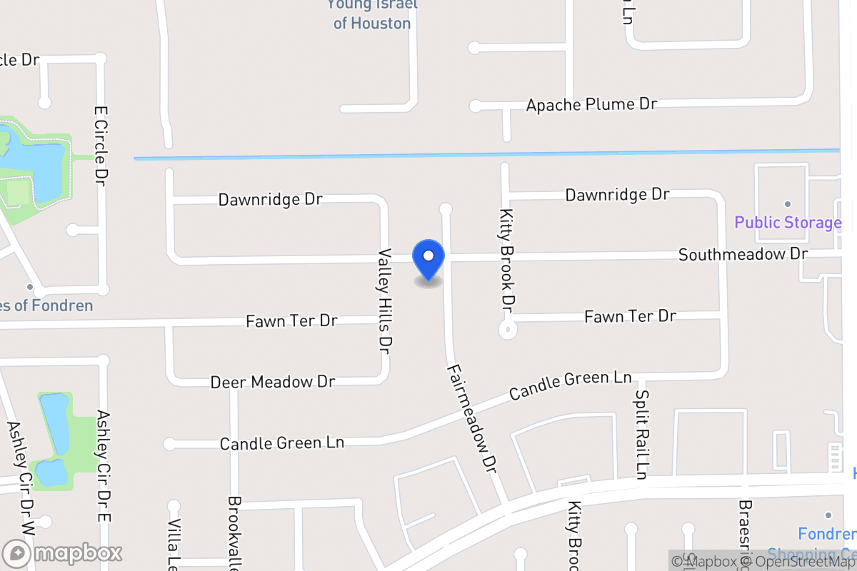 Map of 12106 Fairmeadow Dr, Houston