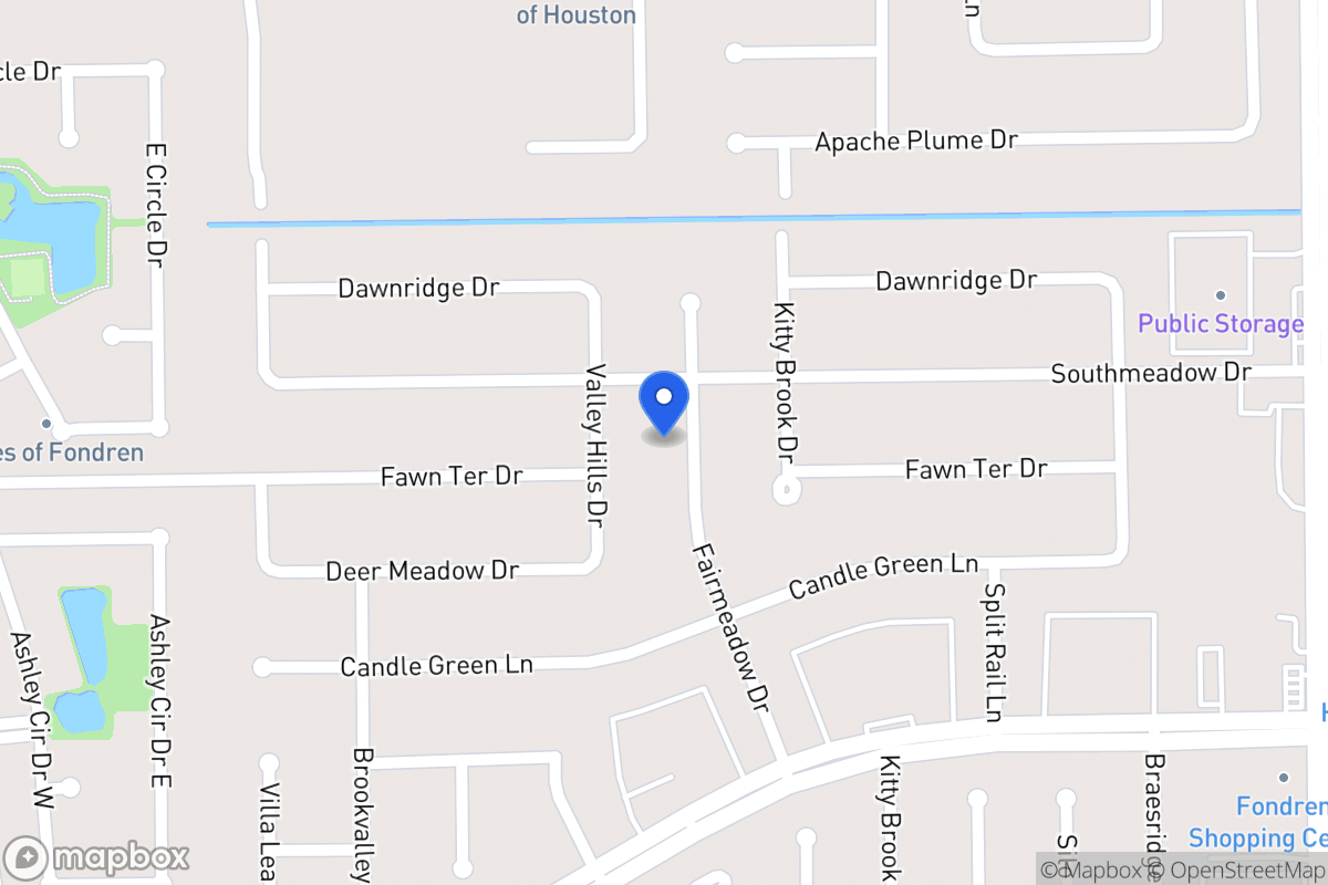 Map of 12110 Fairmeadow Dr, Houston