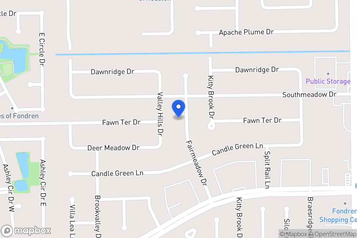 Map of 12114 Fairmeadow Dr, Houston