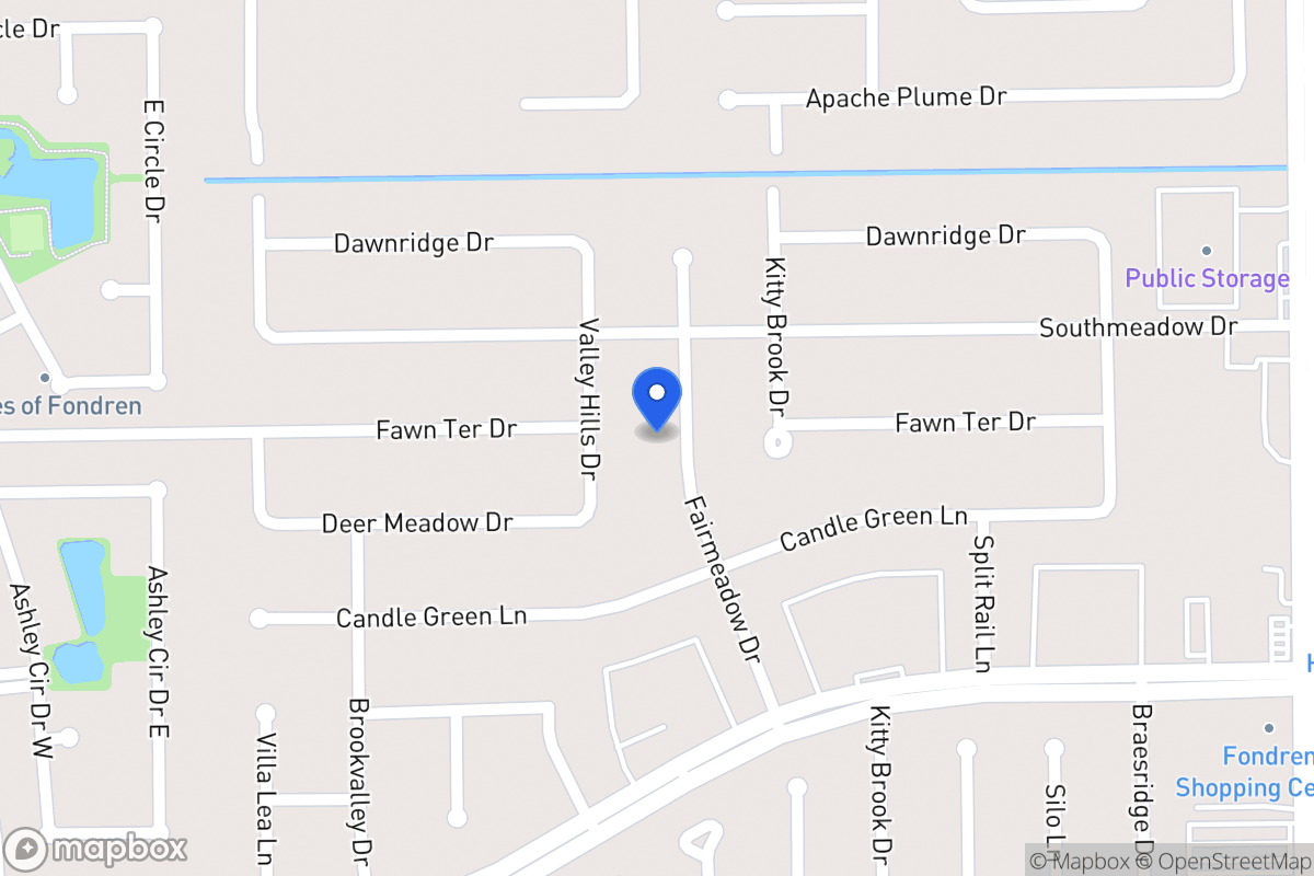 Map of 12118 Fairmeadow Dr, Houston