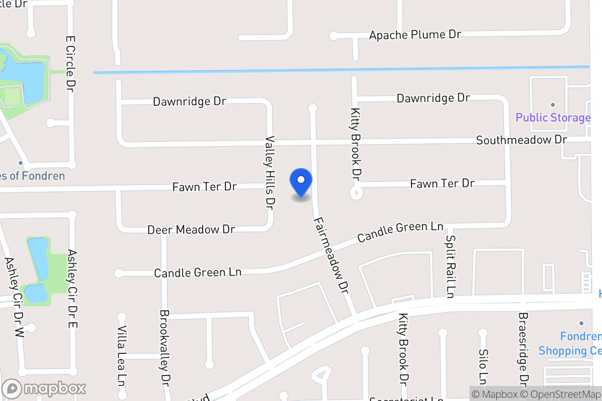 Map of 12122 Fairmeadow Dr, Houston