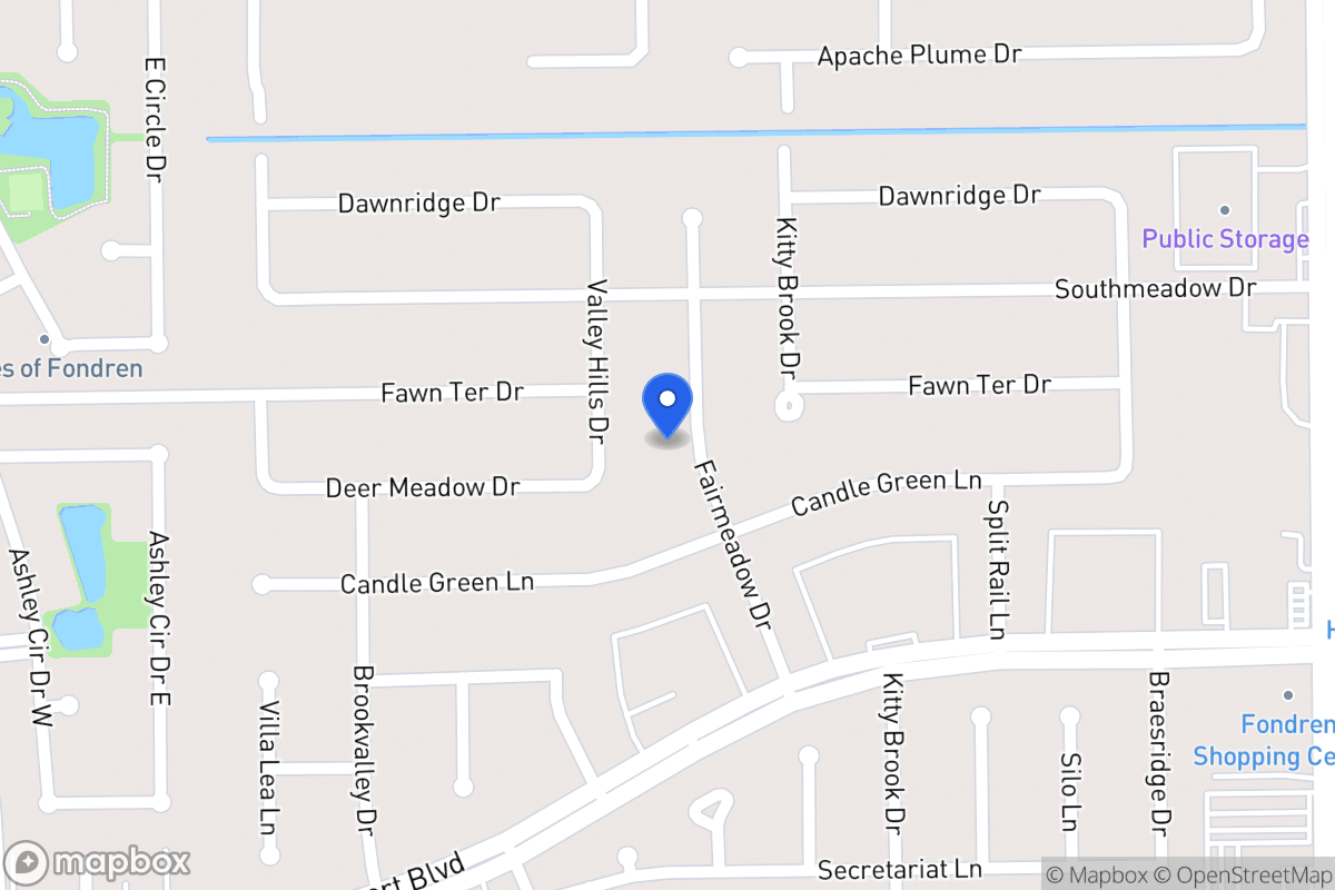 Map of 12126 Fairmeadow Dr, Houston