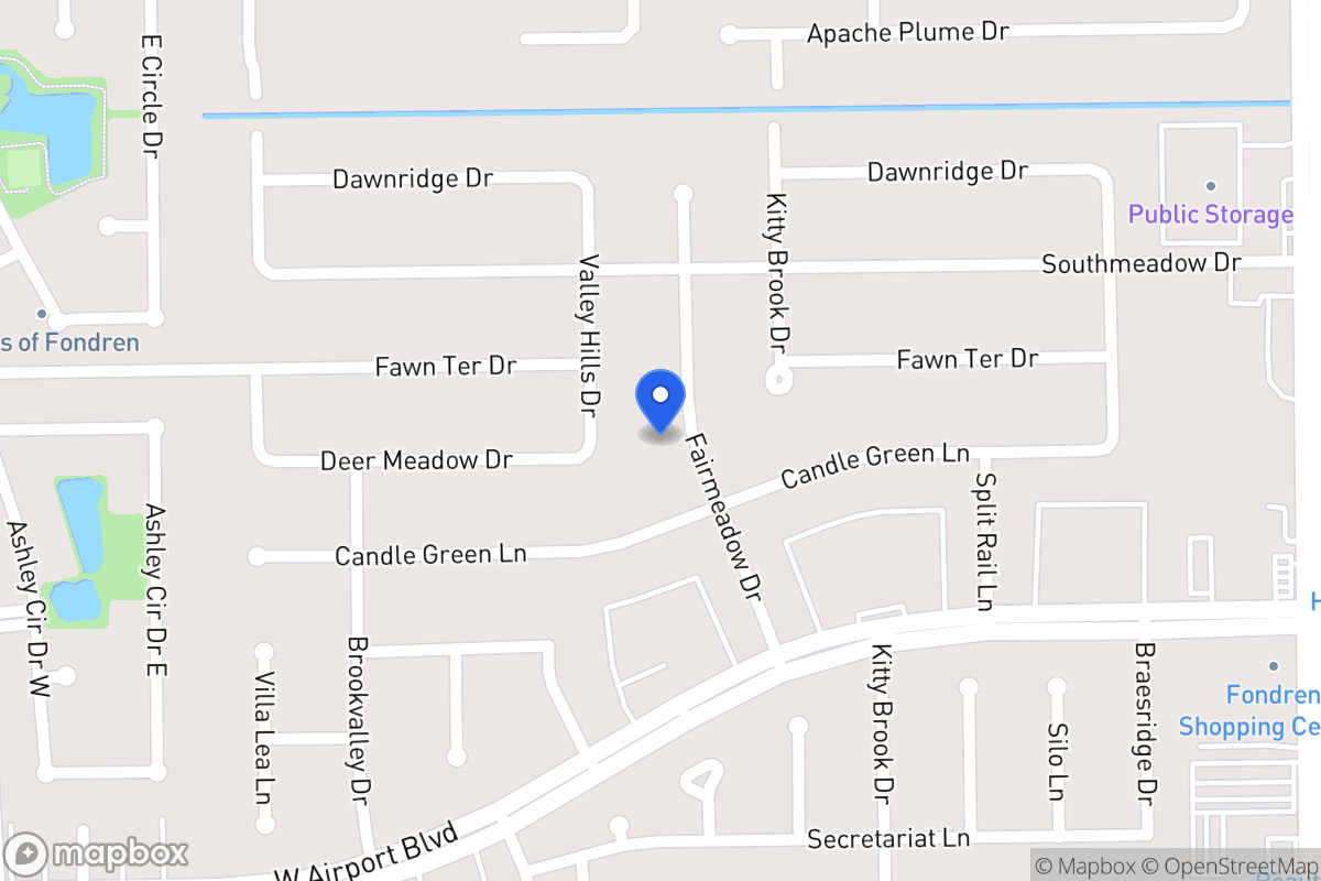 Map of 12130 Fairmeadow Dr, Houston