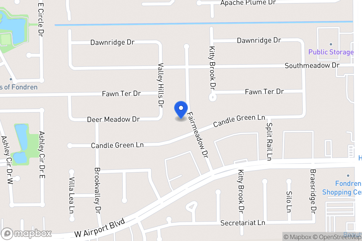 Map of 12134 Fairmeadow Dr, Houston