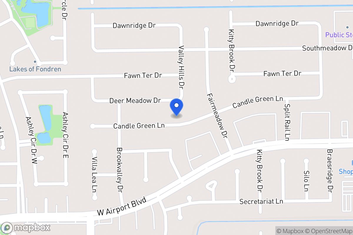 Map of 7902 Candlegreen Ln, Houston