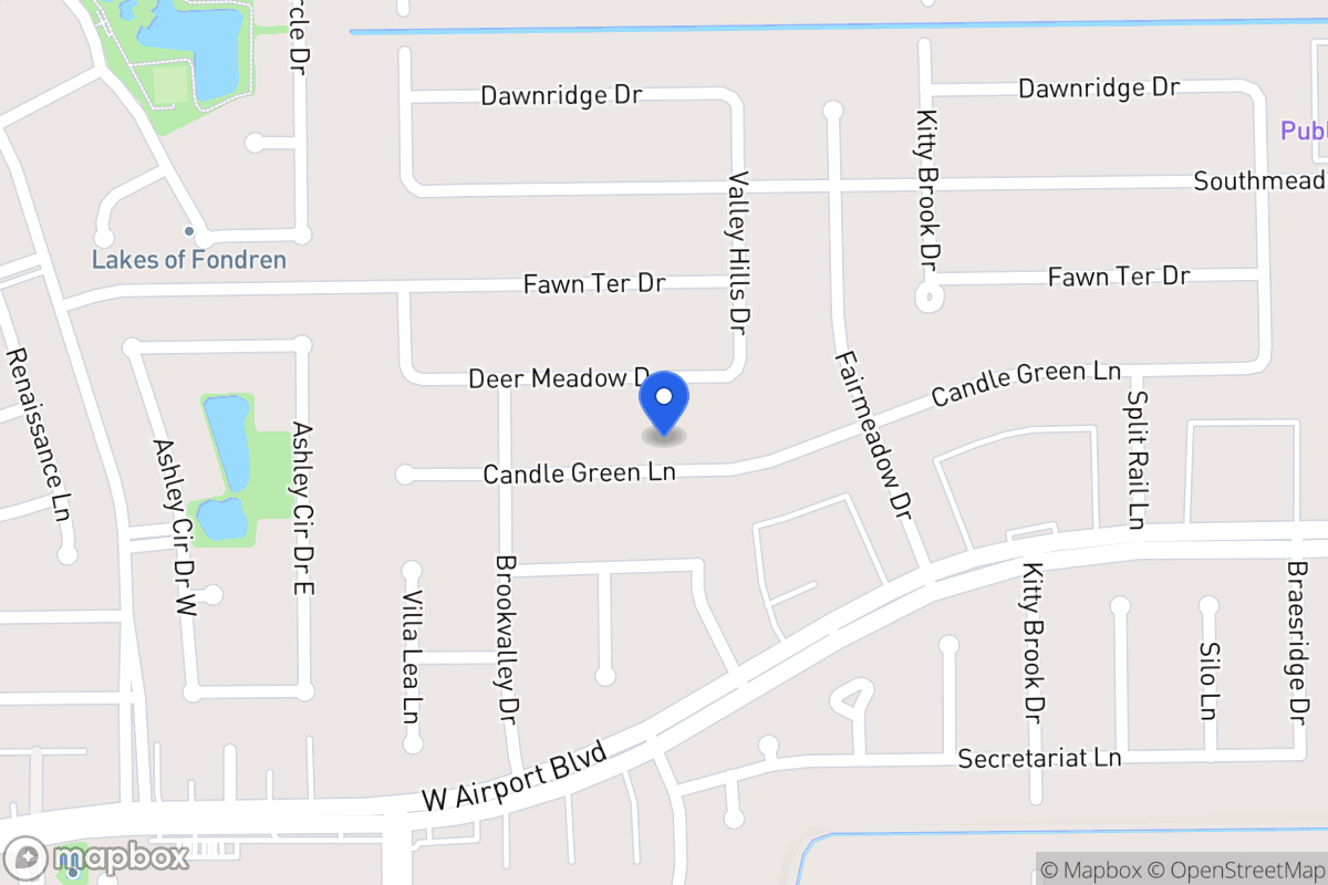 Map of 7914 Candlegreen Ln, Houston