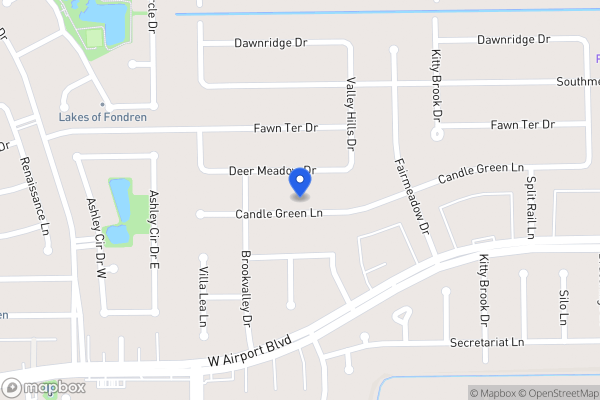 Map of 7922 Candlegreen Ln, Houston