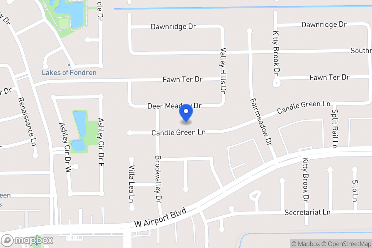 Map of 7926 Candlegreen Ln, Houston