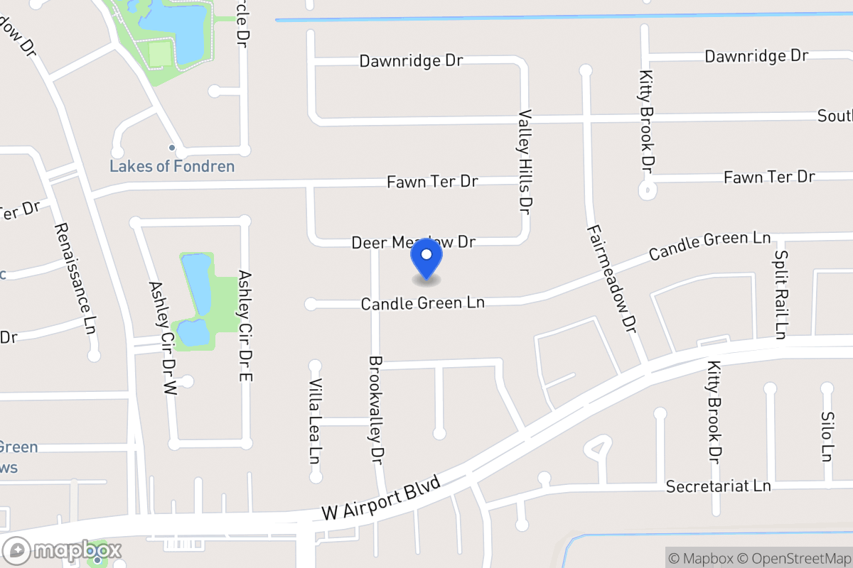 Map of 7930 Candlegreen Ln, Houston