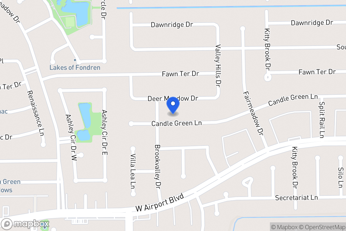 Map of 7934 Candlegreen Ln, Houston
